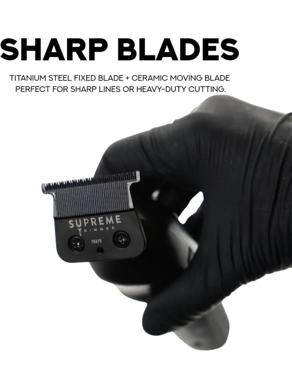 Professional Cordless Barber Trimmer - Ultra Sharp T-Blade, Fast Charge, 120 Min